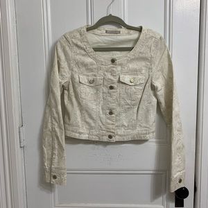 SEPIA Women’s Paisley Print Jean Jacket